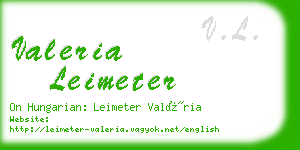 valeria leimeter business card